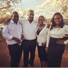 Betty Kyallo with her father Wilfred, Brian and Mercy Kyallo