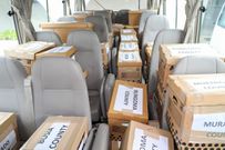 Boxes of BBI signatures submitted to the IEBC