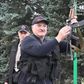 State TV showed President Alexander Lukashenko wielding a rifle as opponents mobilised at the weekend