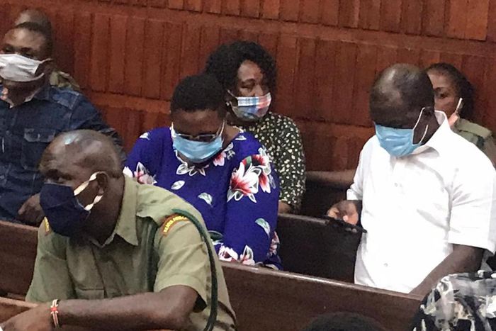 Malindi MP Aisha Jumwa when she appeared in court for her murder case hearing