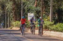 Mama Rachel Ruto with her cycling club