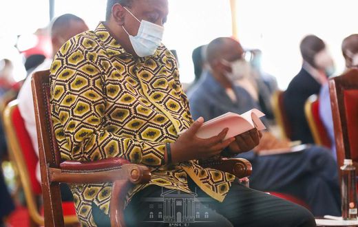 President Uhuru Kenyatta during the 2nd National Prayer Day, 2020