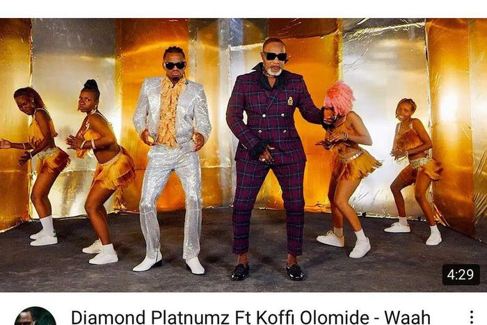 Diamond Platnumz and Koffi Olomide in Waah Video