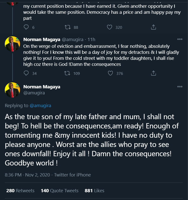 Norman Magaya's tweets
