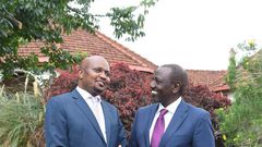 Moses Kuria and Deputy President William Ruto (Twitter)
