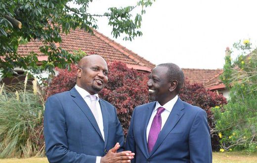 Moses Kuria and Deputy President William Ruto (Twitter)
