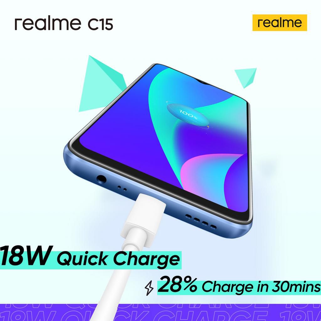 realme C15 6000mAh smartphone with Al Quad Camera starts selling in Kenya at Ksh16.999