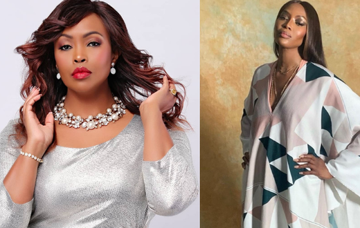 Naomi Campbell with Caroline Mutuko
