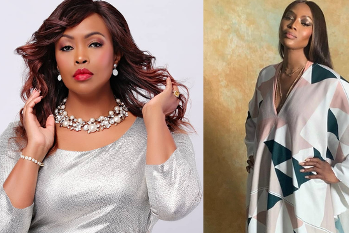 Naomi Campbell with Caroline Mutuko