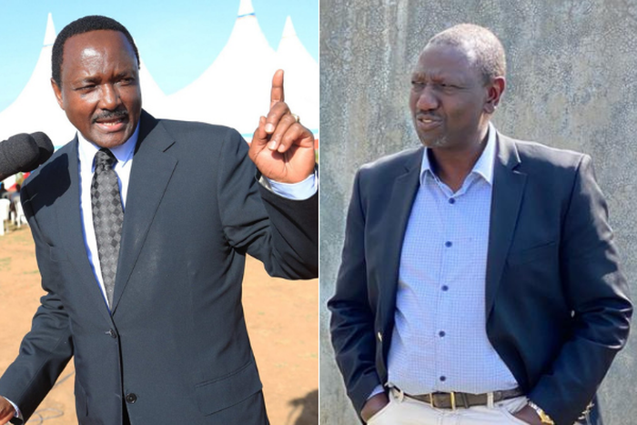 Wiper Party Leader Kalonzo Musyoka and Deputy President William Ruto