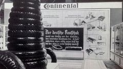 A handout picture believed to be taken in 1937 released by German car-parts maker Continental shows a display of some of its products as a study reveals details of its links to the Nazis during World War II.