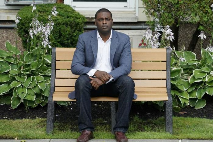 Mondaire Jones -- photographed in South Nyack, New York, on July 23, 2020 -- is all but certain of being elected to Congress in November, becoming the first openly gay African-American representative