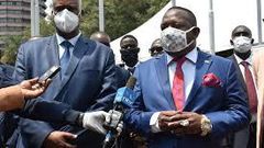 NMS Boss General Mohamed Badi with Nairobi Governor Mike Sonko