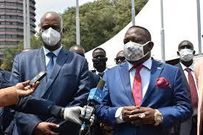 NMS boss Major General Mohamed Badi with Nairobi Governor Mike Sonko