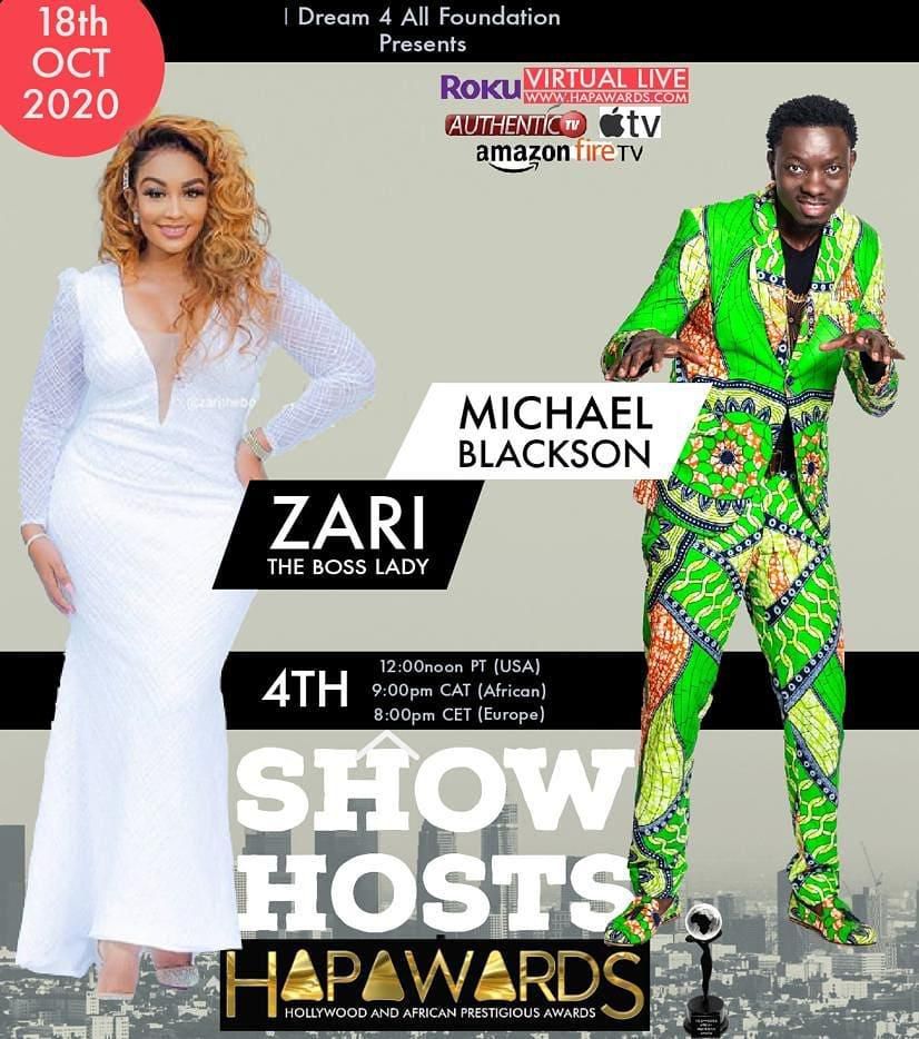 Zari Hassan with Michael Blackson