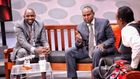 Kipchumba Murkomen and Junet Mohamed during an interview hosted by Jeff Koinange