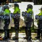 Seven people were killed and hundreds injured in rioting in the Colombian capital Bogota