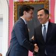 Candian Prime Minister Justin Trudeau and and Finance Minister Bill Morneau are seen in Ottawa in 2019