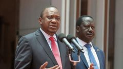 Uhuru, Raila lead Kenyans in mourning Senator Haji