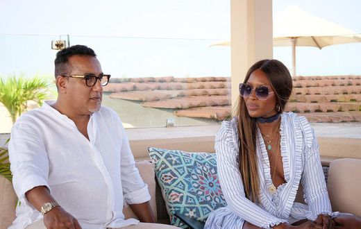 Naomi Campbell with Caroline Mutuko