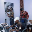 Photos of Koffi Olomide and Diamond Platnumz in Studio