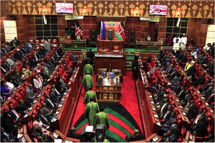 Parliament in session