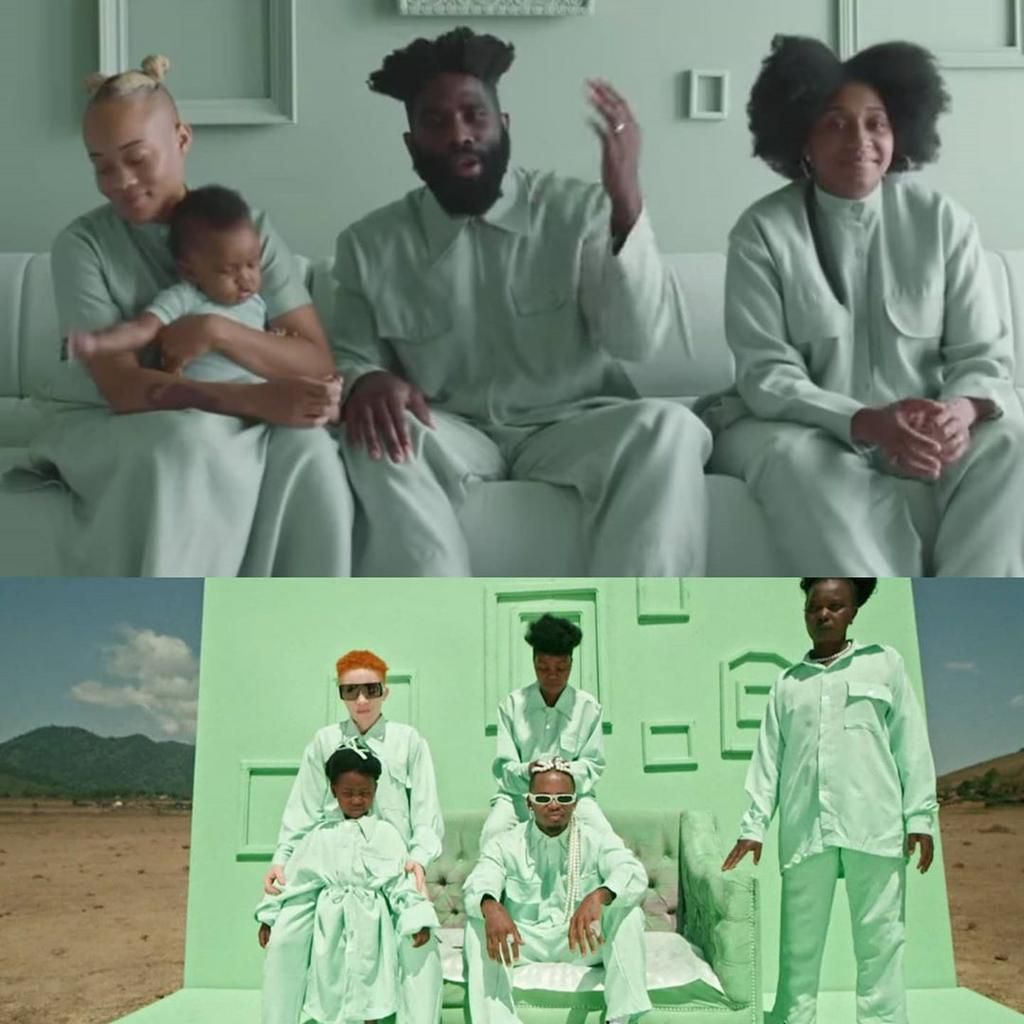 The scene in question from Diamond ^ Zuchu's video vS Tobe Nwigwe's video