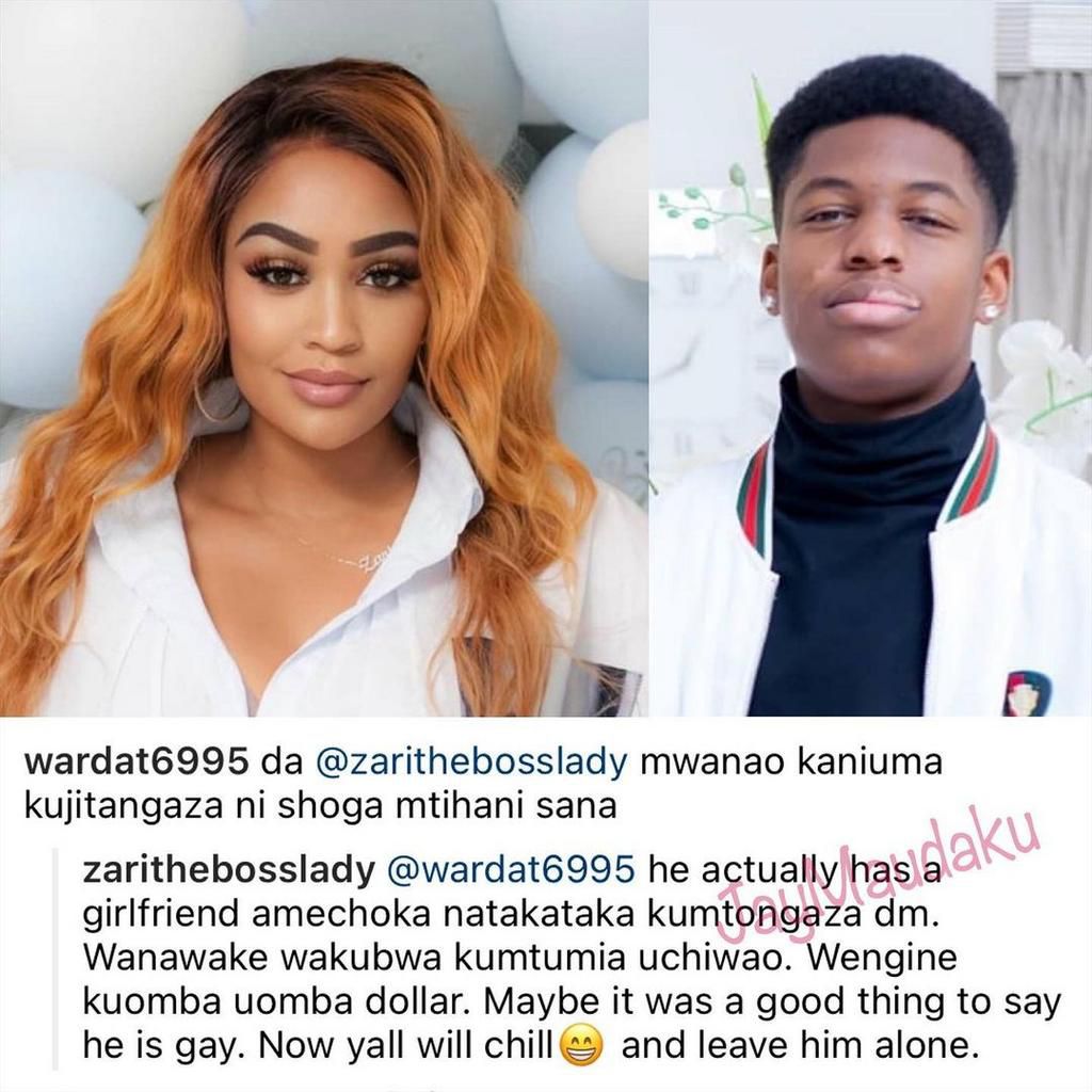 Zari Hassan's response