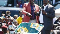 Deputy President William Ruto with former Bomet Governor Isaac Rutto
