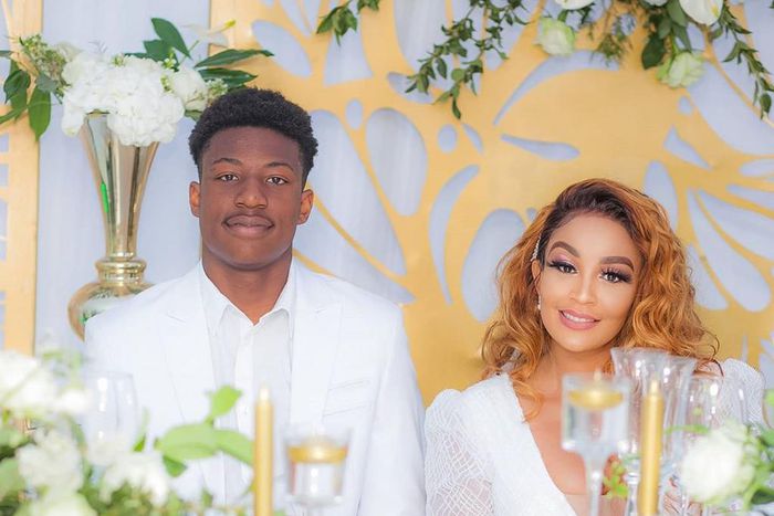 Zari Hassan with son Pinto Ntale