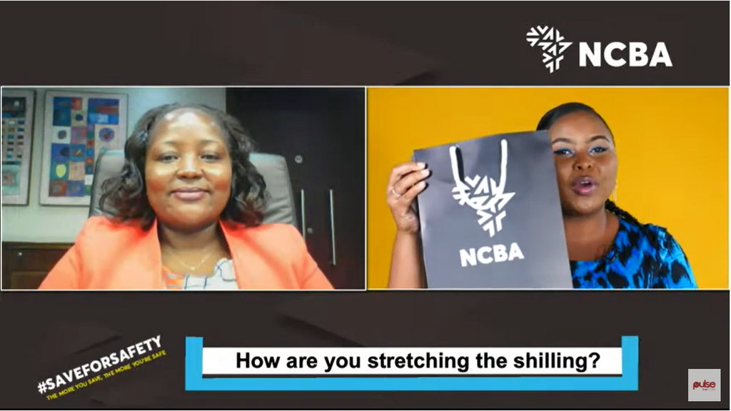 NCBA Bank's Faith Kaithia discussing the saving Culture on Pulse Live
