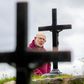 Father Laurence Flynn has been holding vigil at Lough Derg since lockdown began