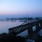 The Friendship Bridge in Dandong between China and North Korea. Before coronavirus restrictions, many North Korean women travelled back and forth across the porous border with China