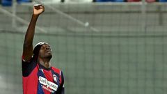Nigerian forward Simy set up the final goal as Crotone got their first win of the season.