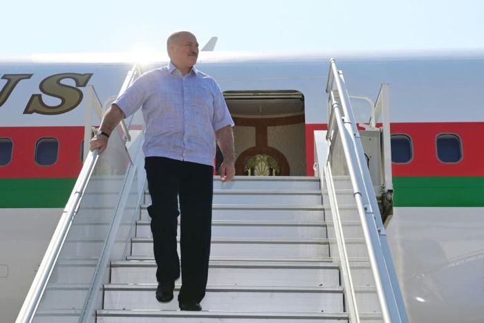 Lukashenko arrived in the Black Sea resort of Sochi, where Putin has a residence, making his first foreign trip since the election