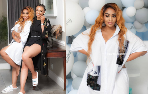 Zari Hassan with Pearl Thusi aka Queen Sono