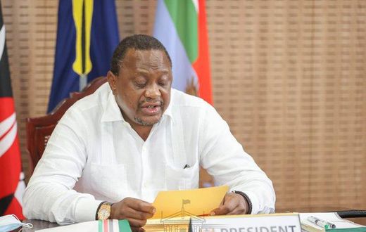 President Uhuru Kenyatta during the Sixth Extraordinary Session of the National and County Governments Co-ordinating Summit