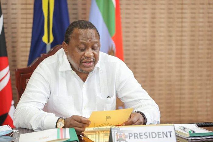 President Uhuru Kenyatta during the Sixth Extraordinary Session of the National and County Governments Co-ordinating Summit