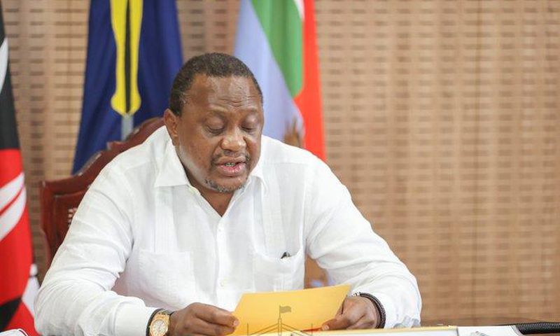 President Uhuru Kenyatta during the Sixth Extraordinary Session of the National and County Governments Co-ordinating Summit