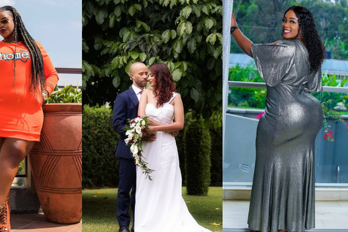 Kamene Goro,   Actress Eve D'Souza and her hubby Simon Anderson and Risper Faith