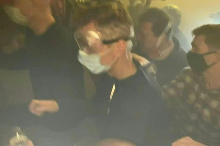 Portland Mayor Ted Wheeler stands on the frontline with protesters as the police deploys teargas. Wheeler has previously demanded the withdrawal of federal officers from the northwestern US city, accusing them of dangerously escalating the situation