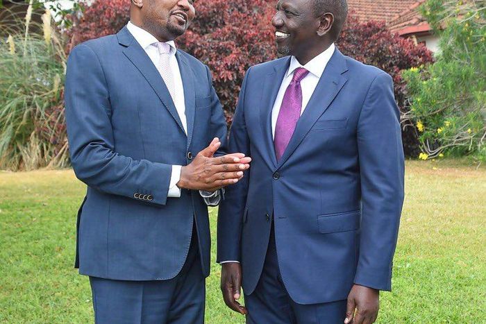 Moses Kuria and Deputy President William Ruto (Twitter)