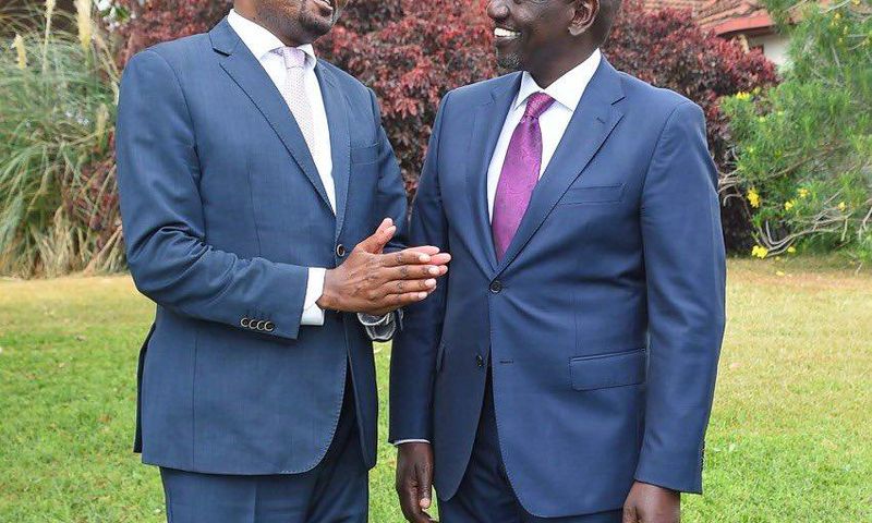 Moses Kuria and Deputy President William Ruto (Twitter)