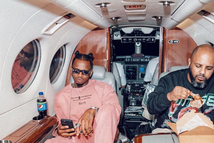 Diamond Platnumz with Manager Sallam SK