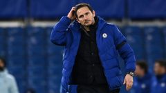Chelsea manager Frank Lampard's job is under threat due to a run of four defeats in six games