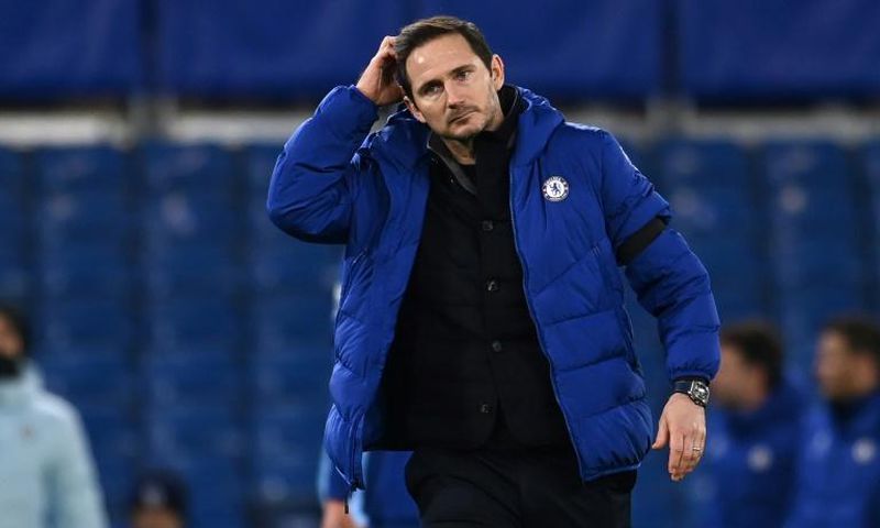 Chelsea manager Frank Lampard's job is under threat due to a run of four defeats in six games