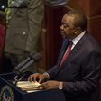 President Uhuru Kenyatta in parliament while making the State of the Nation address.