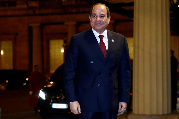 The new law is expected to make it almost impossible for military personnel to run in any election, in effect preventing anyone from squaring off against Egypt's President Abdel Fattah al-Sisi (pictured January 2020)