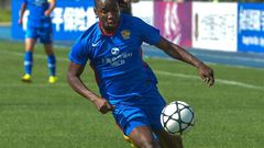 Barbra Banda of Shanghai Shengli during the CFA women's super league match against Changchun Zhuoyue in Kunming
