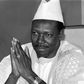 Traore, pictured as he was about to deliver a New Year's address on December 31, 1985